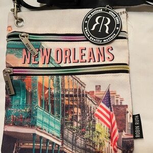 Robin Ruth - New Orleans Theme / Crossbody Bag - Custom Design